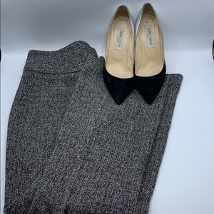 Black/White boot cut pant